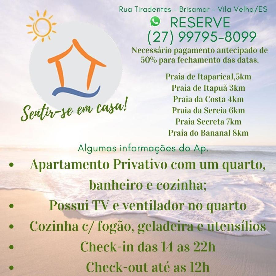 Ap 7 Inteiro Privatico C\ Wi-Fi. Sentir_Se Em Casa! Apartment Vila Velha  Bagian luar foto